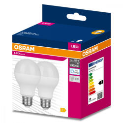 OSRAM 2PAK LED izzó E27 A68 19W = 150W 2452lm 6500K hideg 200° OSRAM ÉRTÉK (OSRVALU7445)