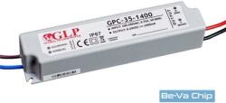 GLP GPCP-35-1400 33.6W 12~24V 1400mA IP67 LED tápegység (GPCP-35-1400) - bevachip