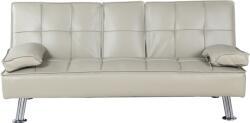 Ramely Canapea extensibila, piele ecologica bej, GOLDIA NEW Canapea
