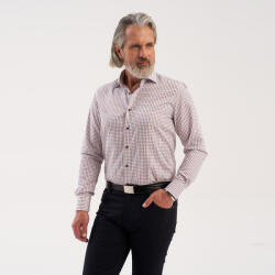 Willsoor Hagyományos férfi slim fit ing színes rácsos mintával 15985