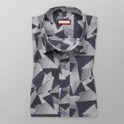 Willsoor Férfi slim fit ing rövid ujj (magasság 176-182) 7835 geometriai minták és szerkesztés egyszerű ca