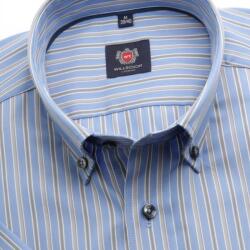 Willsoor Férfi slim fit ing rövid ujj London(výška176-182)&&string0&& -ban kék szín szerkesztés egyszerű go