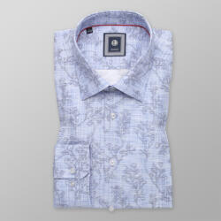 Willsoor Slim fit szürke virágmintás ing (magasság 176-182) 10998