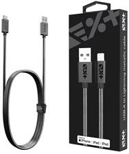 NEXTONE LGHT-USBA-MET-SG 1m USB A-Lightning metál kábel (LGHT-USBA-MET-SG) - bestbyte