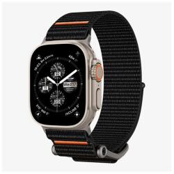 Spigen Apple Watch Series 3 42mm durapro flex pótszíj (egyedi méret, textil, állítható) fekete/narancssárga (AMP05981)