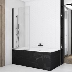 Ronal Bathrooms Paravan cadă pivotant Ronal SanSwiss, Solino 75 cm, negru mat (SOEB107500607)