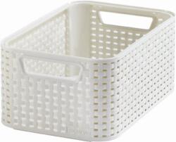 Keter Rattan hatású kosár, 6l, törtfehér, CURVER "Style S (CSCR7B) - primatinta