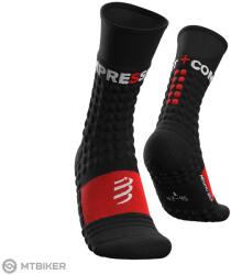 Compressport Pro Racing Winter Run zokni, fekete/piros (T2 (EU 39-41))