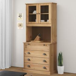 vidaXL Висок шкаф VIGO, 80x40x176 см, бор масив (3200583)