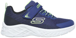 Skechers Microspec II Zovrix Încălțăminte Sport pentru Copii Alergare cu închidere Hoop & Loop Albastre 403924L-NBLM (403924L-NBLM)