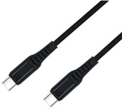  USB4 USB-C kábel 5A, 240W, Thunderbolt 3, 40Gbps 8K@60Hz, 1m, fekete, fekete (XXX)