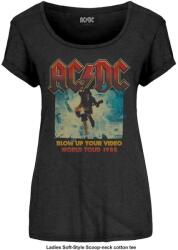 AC/DC Blow Up Your Video / World Tour 1988 Black L Дамски Риза (ACDCTS42LB03)
