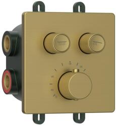 SAPHO SMARTSELECT falbasüllyesztett termosztatikus csaptelep, 2-irányú, matt arany (RP042GB) (RP042GB)