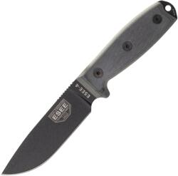 Esee Knives ESEE-4P-MB-B Plain Edge, Black Sheath, MOLLE Back and Clip Plate (ESEE-4P-MB-B)