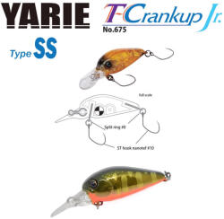 Yarie Jespa YARIE 675 T-CRANKUP JR TYPE SS 2.8mm 2.1gr C33 Kurokin Yamame MG (Y67521C33)