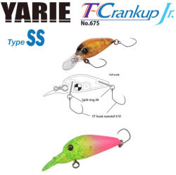 Yarie Jespa YARIE 675 T-CRANKUP JR TYPE SS 2.8mm 2.1gr C34 Go Go Chart (Y67521C34)