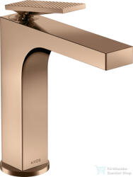 Hansgrohe AXOR CITTERIO 160 mosdó csaptelep rombuszmetszéses fogantyúval, automata leeresztővel, polírozott vörös arany hatású 39071300 (39071300)