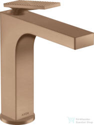 Hansgrohe AXOR CITTERIO 160 mosdó csaptelep rombuszmetszéses fogantyúval, automata leeresztővel, szálcsiszolt vörös arany hatású 39071310 (39071310)