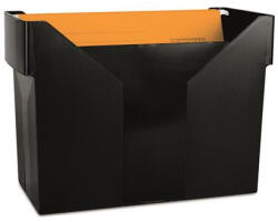 DONAU Függőmappa tároló, műanyag, 5 db függőmappával, DONAU, fekete (D7422FK) (D7422FK)