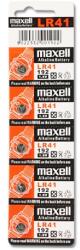 Maxell Maxell: Alkáli gombelem LR41 1.5V 10db-os bliszteses csomagolásban (132682) - jatekshop