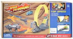 Magic Toys Speed Running versenypálya szett 360 fokos hurokkal és 1db kilőhető kisautóval 1/64 (MKK175047)