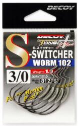 Decoy Offset Horog Súlyozott Decoy Worm 102 S-Swicher #2/0 0.5g (812150)