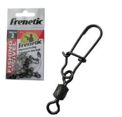 Frenetic Hengeres forgó pergetõ kapoccsal, Frenetic impressed rolling swivel with nice snap, 6, 10db/csomag, Fekete (03 90003106)