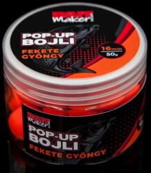 Bait Maker Pop Up Bojli 16 mm Fekete Gyöngy 50 g (BM207751) - jadabo