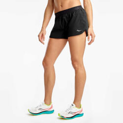 Saucony Outpace 2.5 inch Split Short női futó rövidnadrág XS (SAW800368-BK-XS)