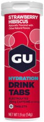 GU Hydration Drink Tabs pezsgőtabletta Strawberry Hibiscus (eper-hibiszkusz ízesítésű) 12 db (769493104755)