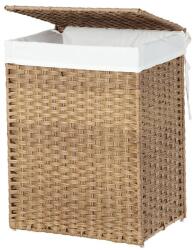 SongmicsHome Coș de rufe din ratan sintetic AVA, 90L, maro natural