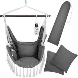 Detex Scaun suspendat MANDY 170x100x150 cm, gri închis