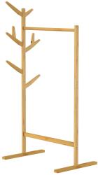 Casaria Suport de haine de bambus RADO, 66x40x163, 3cm, maro