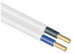  MM-fal kábel vakolatba AT-N05VVH-U tömör réz fehér 2x 1, 5 mm2 (MMCu)