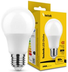 Technik LED lámpa A60 körte A 8, 8W- 60W E27 806lm 827 220-240V AC 20000h 360° 2700K