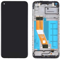 Samsung (OEM) Sticlă și ecran LCD pentru Samsung Galaxy A11 / SM-A115, original (OEM), negru (16726)