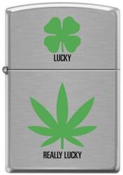 Zippo Brichetă Zippo 6676 Marijuana/Pot Leaf-Really Lucky (6676) Bricheta