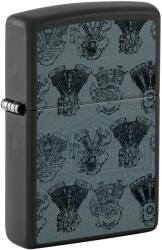Zippo Brichetă Zippo 48600 Harley Davidson Engines Black Light (48600) Bricheta