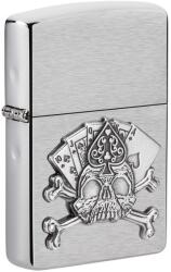 Zippo Brichetă Zippo 49293 Card Skull Emblem (49293) Bricheta