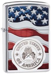 Zippo Brichetă Zippo 29395 American Stamp on Flag (29395) Bricheta