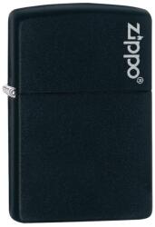 Zippo Brichetă Zippo 218ZL Black Matte with Zippo Logo (218ZL) Bricheta