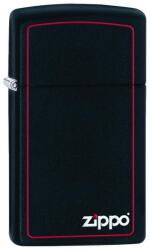 Zippo Brichetă Zippo 1618ZB Slim Black Matte with Red Border (1618ZB) Bricheta