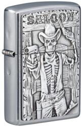 Zippo Brichetă Zippo 49298 Saloon Skull Emblem (49298) Bricheta