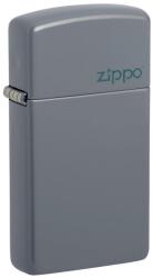 Zippo Brichetă Zippo 49527ZL Slim Flat Grey with Zippo Logo (49527ZL)