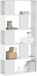 vidaXL 5-szintes fehér szerelt fa könyvespolc 80, 5 x 23, 5 x 162, 5 cm (852771) - balena