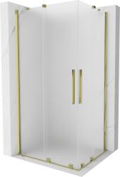 Mexen Velar Duo cabină de duș glisantă 90 x 80 cm, înghețat, aurie - 871-090-080-32-50 (871-090-080-32-50)
