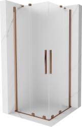 Mexen Velar Duo cabină de duș glisantă 100 x 100 cm, brumat, aur roz - 871-100-100-32-60 (871-100-100-32-60)