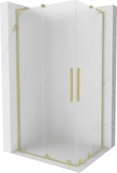 Mexen Velar L Cabină de duș Duo glisantă 90 x 80 cm, mat, aurie periată - 871-090-080-02-33-55 (871-090-080-02-33-55)