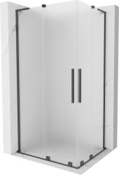 Mexen Velar L Cabină de duș duo culisantă 100 x 90 cm, mat, gri armă periat - 871-100-090-02-33-66 (871-100-090-02-33-66)