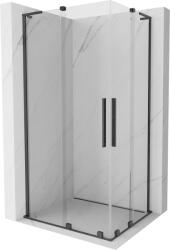 Mexen Velar L Duo cabină de duș glisantă 100 x 90 cm, transparent, gri metalic periat - 871-100-090-02-03-66 (871-100-090-02-03-66)